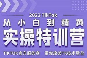 Seven漆·2022Tiktok从小白到精英实操特训营，带你掌握Tiktok账号运营